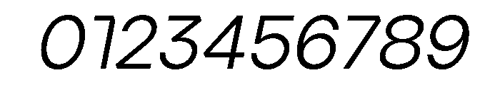 Ardela Edge X01 Regular Italic Font OTHER CHARS