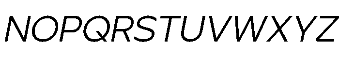 Ardela Edge X01 Regular Italic Font UPPERCASE