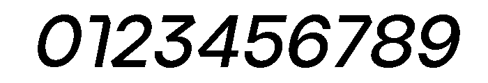 Ardela Edge X01 Semi Bold Italic Font OTHER CHARS
