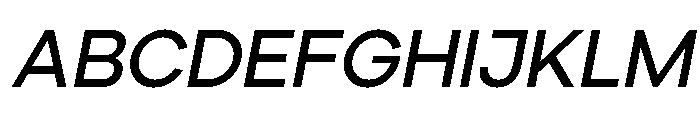 Ardela Edge X01 Semi Bold Italic FONT