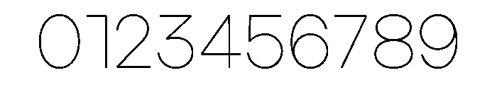 Ardela Edge X01 Thin Font OTHER CHARS