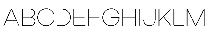 Ardela Edge X01 Thin Font UPPERCASE