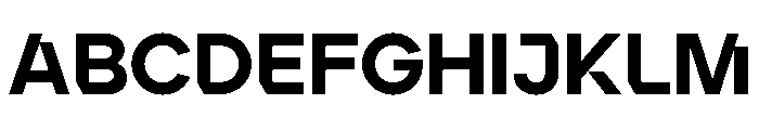 Ardela Edge X02 Black Font UPPERCASE