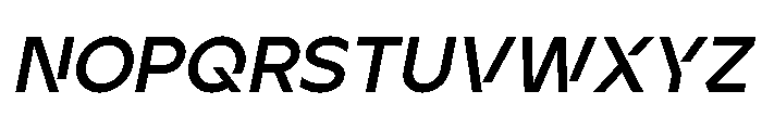 Ardela Edge X02 Bold Italic Font UPPERCASE