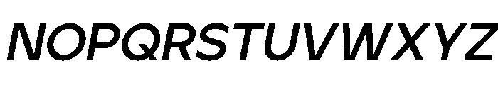 Ardela Edge X02 Bold Italic Font LOWERCASE