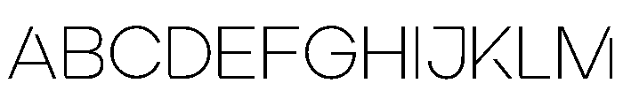 Ardela Edge X02 Extra Light Font UPPERCASE