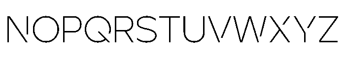 Ardela Edge X02 Extra Light Font UPPERCASE