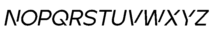 Ardela Edge X02 Medium Italic Font UPPERCASE