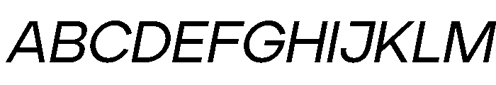 Ardela Edge X02 Medium Italic FONT