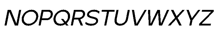 Ardela Edge X02 Medium Italic Font LOWERCASE