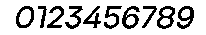 Ardela Edge X02 Semi Bold Italic Font OTHER CHARS