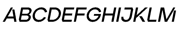 Ardela Edge X02 Semi Bold Italic Font UPPERCASE