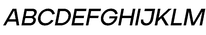 Ardela Edge X02 Semi Bold Italic FONT