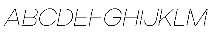 Ardela Edge X02 Thin Italic FONT