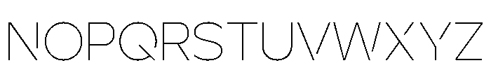 Ardela Edge X02 Thin Font UPPERCASE