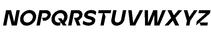 Ardela Edge X03 Black Italic Font UPPERCASE