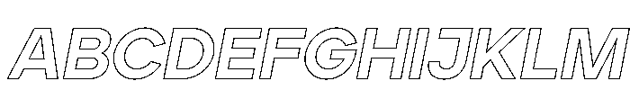 Ardela Edge X03 Black Outline Italic FONT