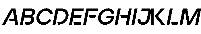 Ardela Edge X03 Bold Italic Font UPPERCASE