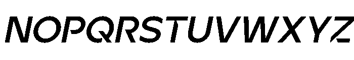 Ardela Edge X03 Bold Italic Font UPPERCASE