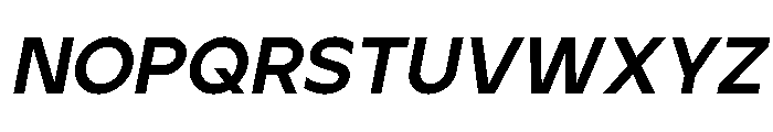 Ardela Edge X03 Extra Bold Italic Font LOWERCASE