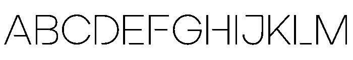 Ardela Edge X03 Extra Light Font UPPERCASE