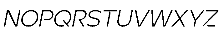 Ardela Edge X03 Light Italic Font UPPERCASE