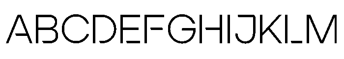 Ardela Edge X03 Light Font UPPERCASE
