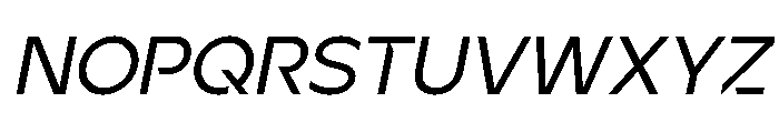Ardela Edge X03 Medium Italic Font UPPERCASE