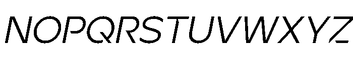Ardela Edge X03 Regular Italic Font UPPERCASE