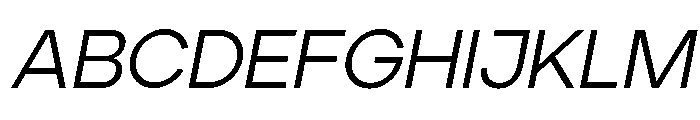 Ardela Edge X03 Regular Italic FONT