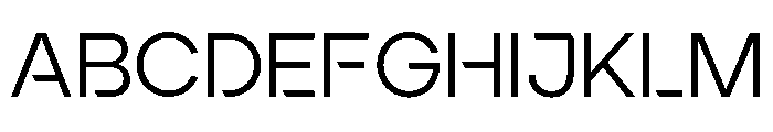 Ardela Edge X03 Regular Font UPPERCASE