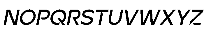 Ardela Edge X03 Semi Bold Italic Font UPPERCASE