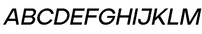 Ardela Edge X03 Semi Bold Italic FONT
