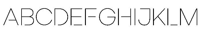 Ardela Edge X03 Thin Font UPPERCASE