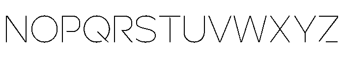 Ardela Edge X03 Thin Font UPPERCASE