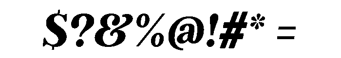 Argent Bold Italic Font OTHER CHARS