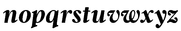 Argent Bold Italic Font LOWERCASE