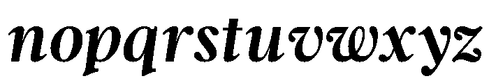 Argent Demi Bold Italic Font LOWERCASE