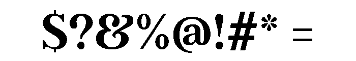 Argent Demi Bold Font OTHER CHARS