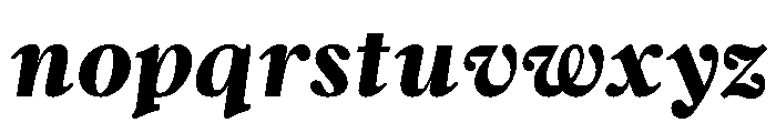 Argent Extra Bold Italic Font LOWERCASE