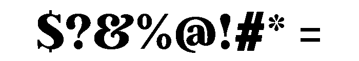 Argent Extra Bold Font OTHER CHARS