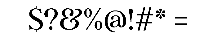 Argent Light Font OTHER CHARS