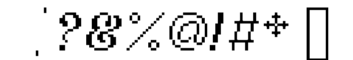 Argent Pixel Regular Italic Font OTHER CHARS