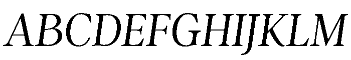 Argent Thin Italic Font UPPERCASE