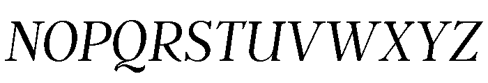 Argent Thin Italic Font UPPERCASE