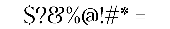 Argent Thin Font OTHER CHARS