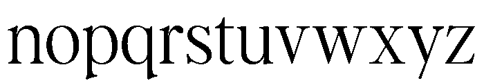 Argent Thin Font LOWERCASE