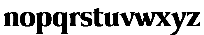 Argus Extra Bold Font LOWERCASE