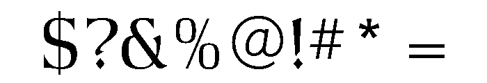 Argus Light Font OTHER CHARS