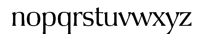 Argus Light Font LOWERCASE
